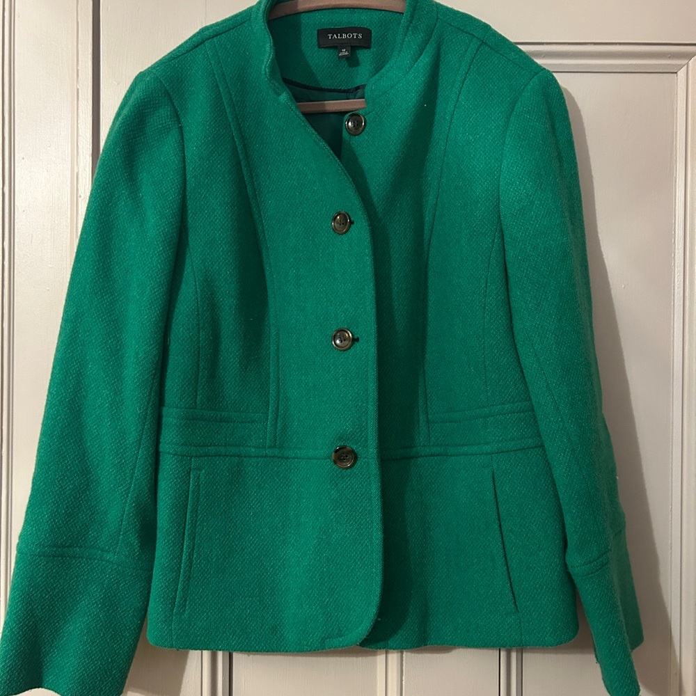 Talbots Women's Vibrant Green Blazer